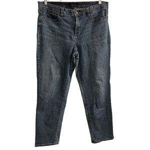 Talbots Women's‎ High Rise 5-Pocket Jeans Size 14 Blue Denim